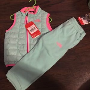 Infant North Face Vest And Pants